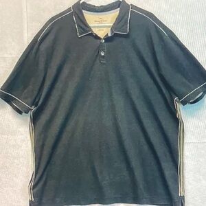 Tommy Bahama Black Polo with White Trim